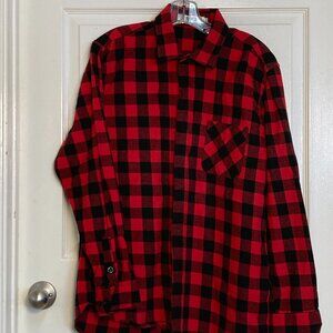 Ochenta Plaid Men's Flannel Shirt sze 3X